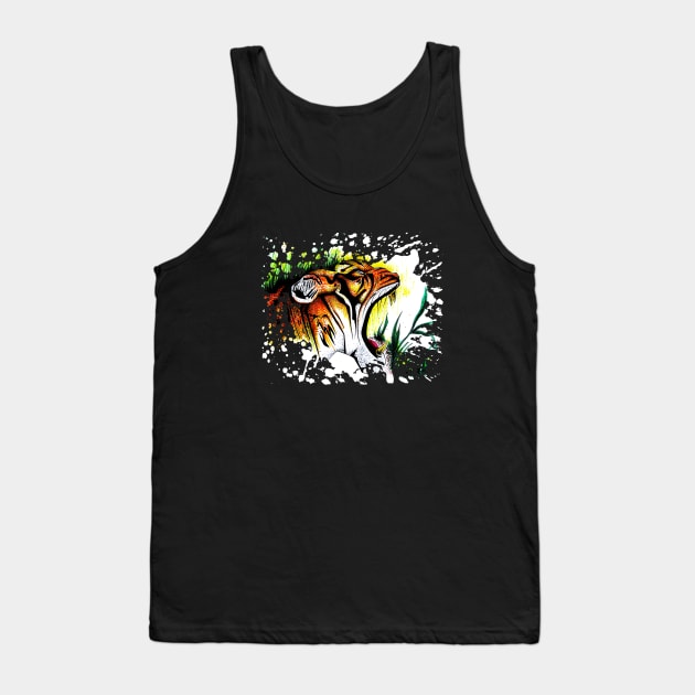 Tiger In The Wild Tank Top by adamzworld